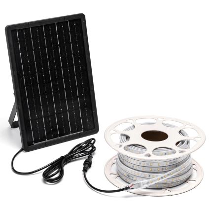 Aigostar - LED Prigušiva solarna traka LED/10W/3,2V 10 m 2700K IP65 8000 mAh + daljinski upravljač