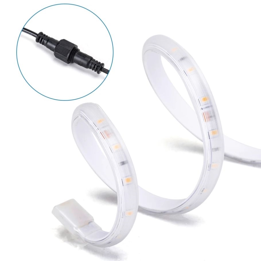 Aigostar - LED Prigušiva solarna traka LED/5W/3,2V 5 m 2700K IP65 4000 mAh + daljinski upravljač