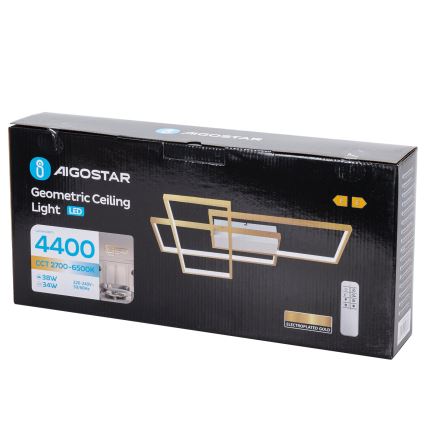 Aigostar - LED Prigušiva stropna svjetiljka LED/38W/230V 2700-6500K + daljinski upravljač