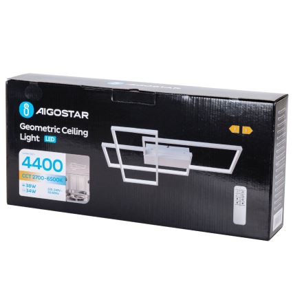 Aigostar - LED Prigušiva stropna svjetiljka LED/38W/230V 2700-6500K + daljinski upravljač