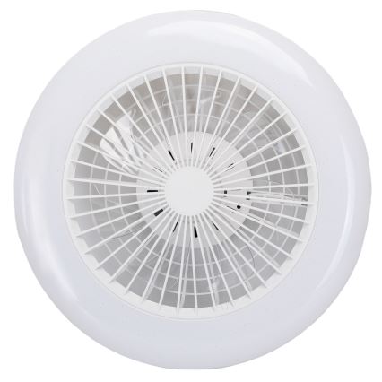 Aigostar - LED Prigušiva stropna svjetiljka s ventilatorom MESH LED/40W/230V 2700-6500K bijela + daljinski upravljač