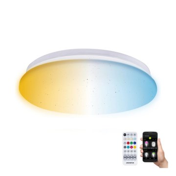 Aigostar - LED Prigušiva stropna svjetiljka za kupaonicu MESH Smart LED/12W/230V 3000-6500K IP44 + daljinski upravljač