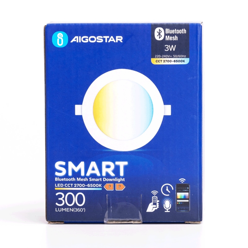 Aigostar - LED Prigušiva ugradbena svjetiljka MESH LED/3W/230V 2700-6500K bijela