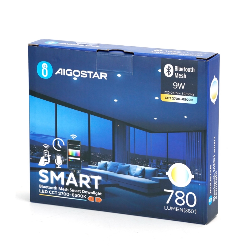 Aigostar - LED Prigušiva ugradbena svjetiljka MESH LED/9W/230V 2700-6500K pr. 14,5 cm