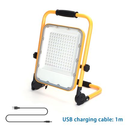 Aigostar - LED Prigušivi punjivi reflektor LED/100W/5V 6500K IP65 1500mAh