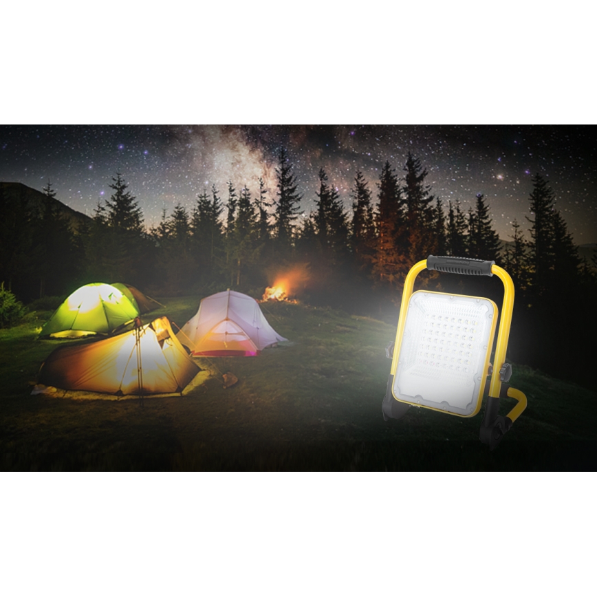 Aigostar - LED Prigušivi punjivi reflektor LED/100W/5V 6500K IP65 1500mAh