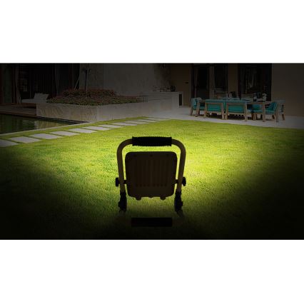 Aigostar - LED Prigušivi punjivi reflektor LED/100W/5V 6500K IP65 1500mAh