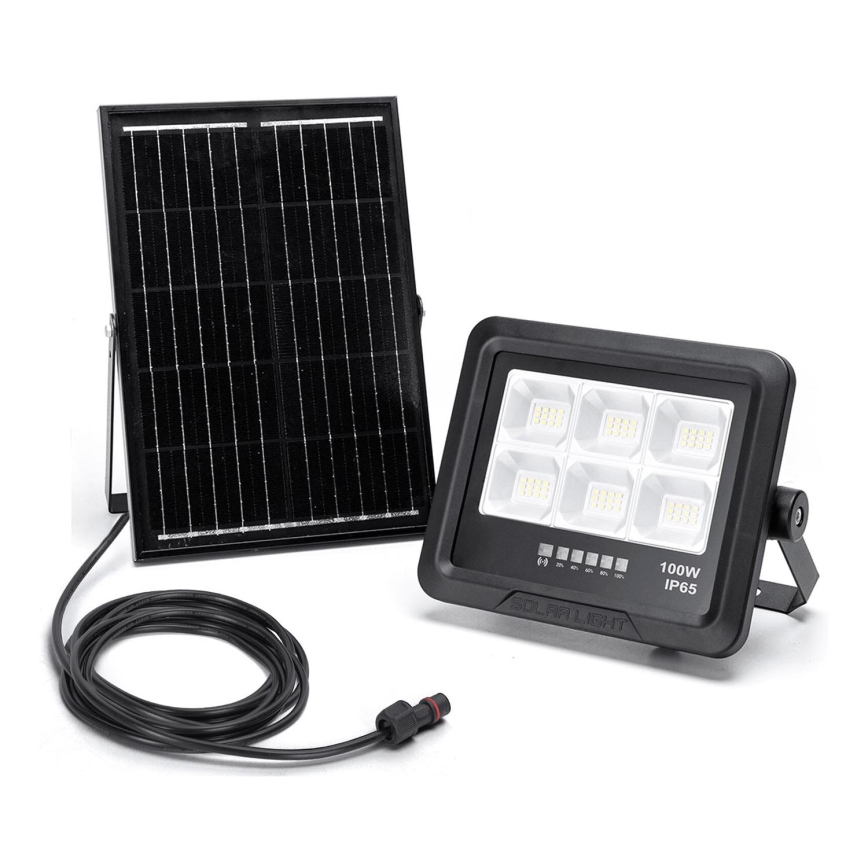 Aigostar - LED Prigušivi solarni reflektor LED/100W/3,4V IP65 10000 mAh + daljinski upravljač