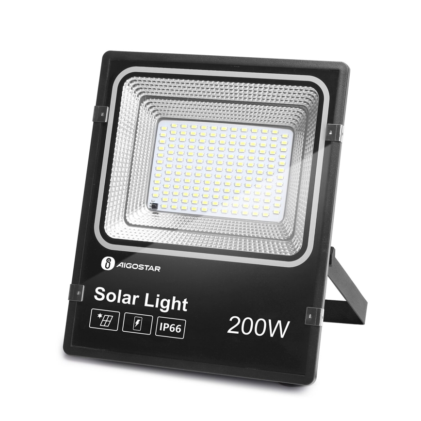 Aigostar - LED Prigušivi solarni reflektor LED/200W/3,2V IP66 15000 mAh + daljinski upravljač