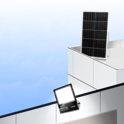 Aigostar - LED Prigušivi solarni reflektor LED/300W/3,2V IP66 25000 mAh + daljinski upravljač