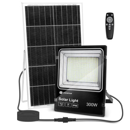 Aigostar - LED Prigušivi solarni reflektor LED/300W/3,2V IP66 25000 mAh + daljinski upravljač