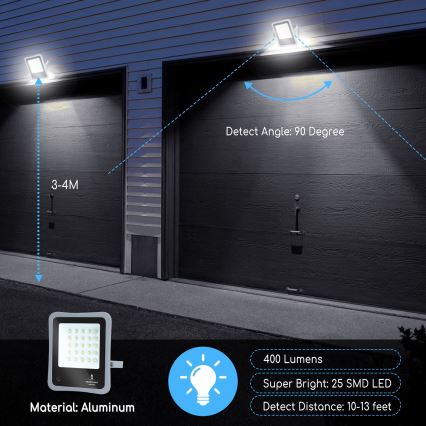 Aigostar - LED Prigušivi solarni reflektor LED/30W/3,2V IP67 + DU