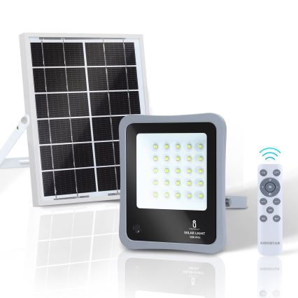 Aigostar - LED Prigušivi solarni reflektor LED/50W/3,2V IP65 6000 mAh + DU