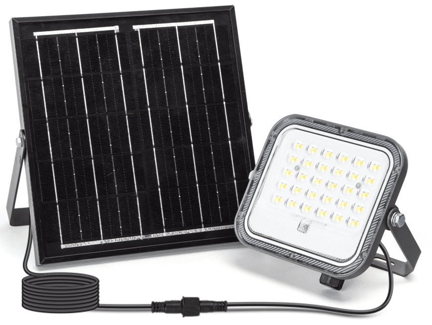 Aigostar - LED Prigušivi solarni reflektor LED/50W/3,4V 3000/4000/6500K IP66 4000 mAh + daljinski upravljač