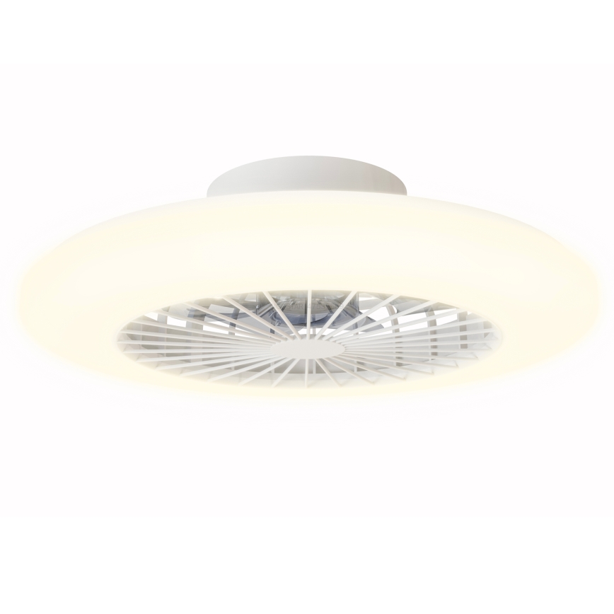 Aigostar - LED Prigušiva stropna svjetiljka s ventilatorom LED/40W/230V 2700-6500K pr. 48,5 cm bijela + daljinski upravljač