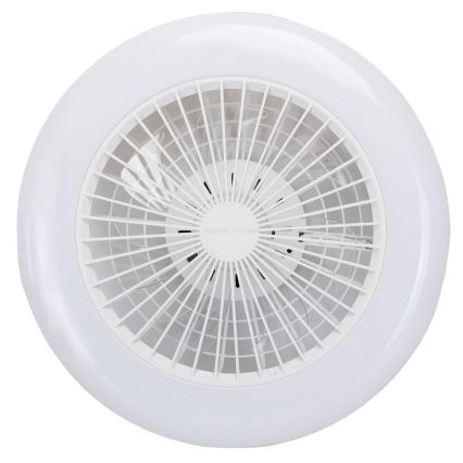 Aigostar - LED Prigušiva stropna svjetiljka s ventilatorom LED/40W/230V 2700-6500K pr. 48,5 cm bijela + daljinski upravljač