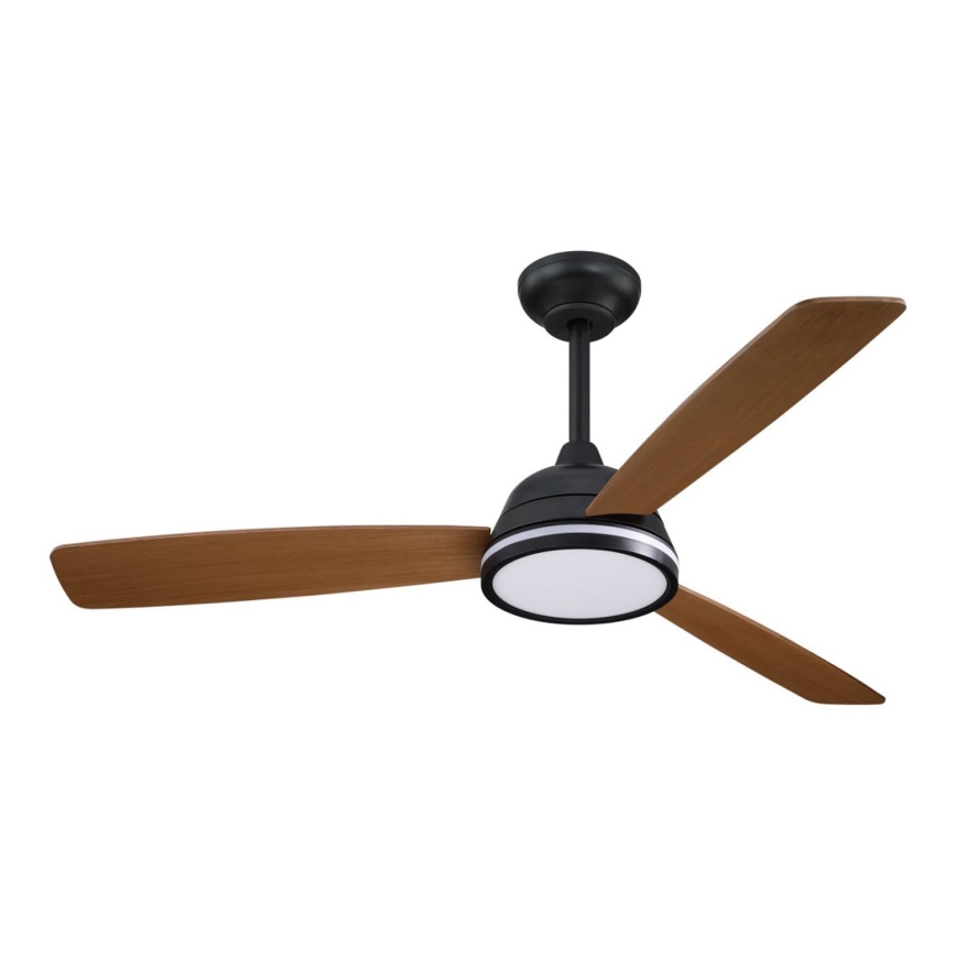 Aigostar - LED Prigušivi stropni ventilator LED/20W/230V 2700-6500K 132cm smeđa + daljinski upravljač