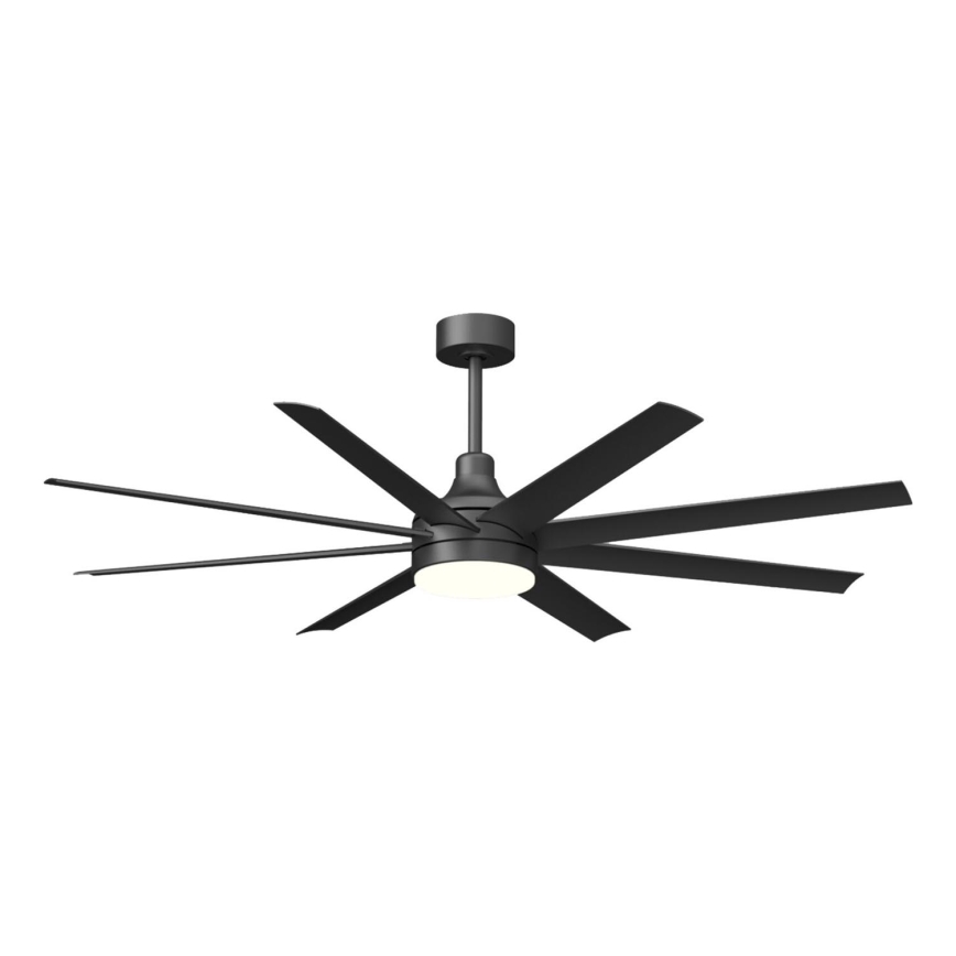 Aigostar - LED Prigušivi stropni ventilator LED/24W/230V 2700-6500K 165cm crna + daljinski upravljač