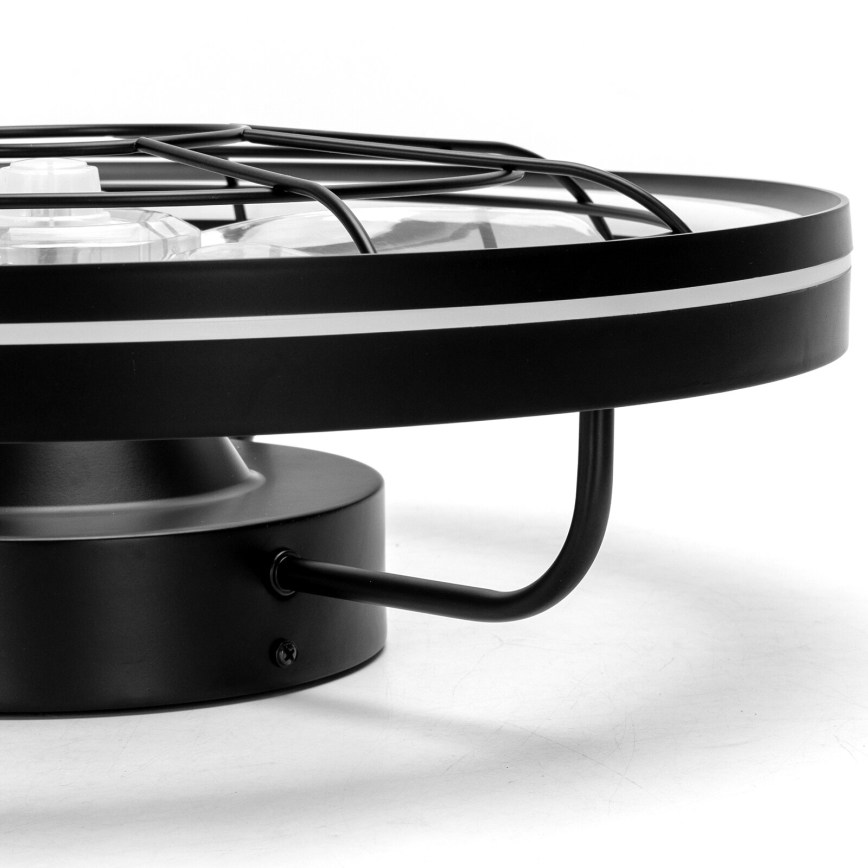 Aigostar - LED Prigušivi stropni ventilator LED/40W/230V 2700-6500K pr. 48 cm + daljinski upravljač crna