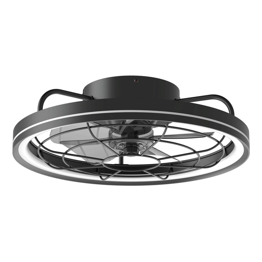 Aigostar - LED Prigušivi stropni ventilator LED/40W/230V 2700-6500K pr. 48 cm + daljinski upravljač crna