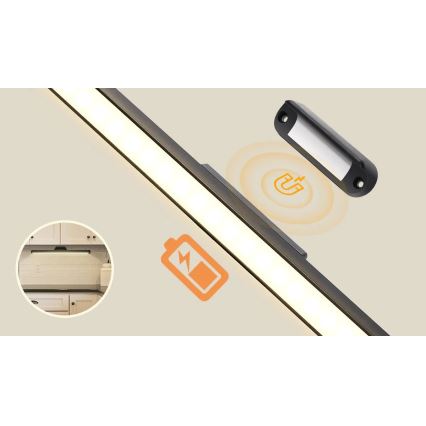 Aigostar - Zatemnjivo punjivo LED osvjetljenje za ogledalo LED/2,9W/5V 2000 mAh