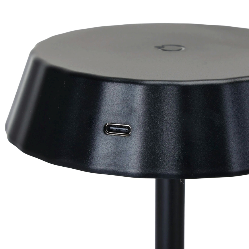 Aigostar - LED stolna svjetiljka s prigušivanjem AMBIENT LED/2,4W/5V 3000-6500K crna 2000 mAh