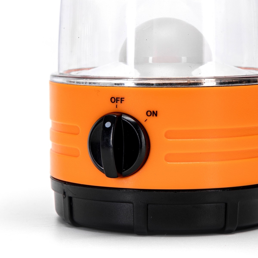 Aigostar - LED prijenosna kamping lampa LED/4xAA narančasta