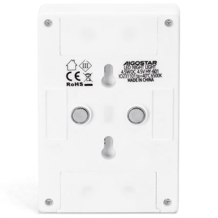 Aigostar - LED Prijenosna noćna svjetiljka LED/3xAAA 6500K