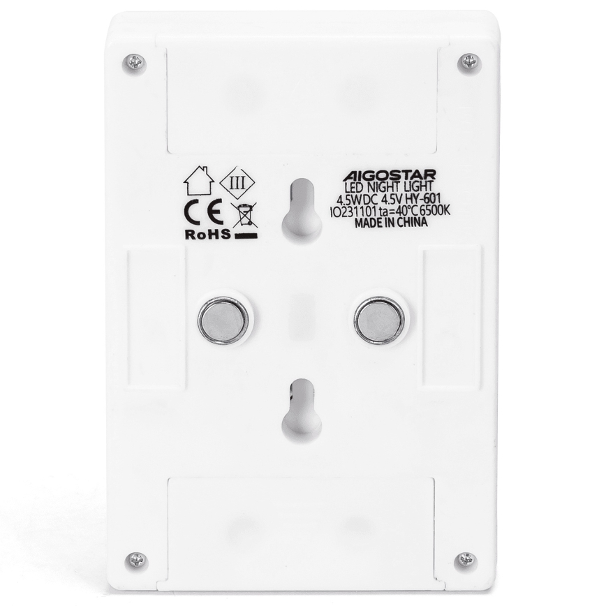 Aigostar - LED Prijenosna noćna svjetiljka LED/3xAAA 6500K