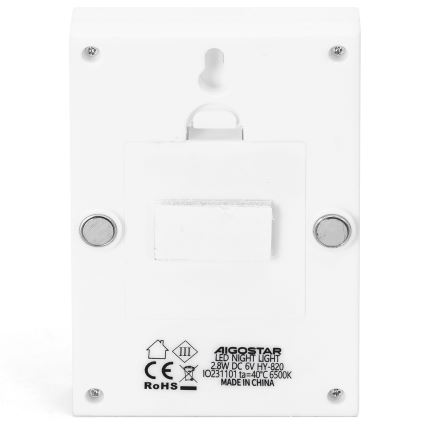 Aigostar - LED Prijenosna noćna svjetiljka LED/4xAAA 6500K