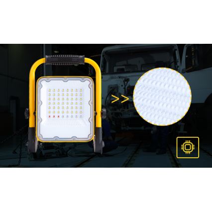 Aigostar - LED punjivi reflektor s prigušivanjem LED/50W/5V 6500K IP65