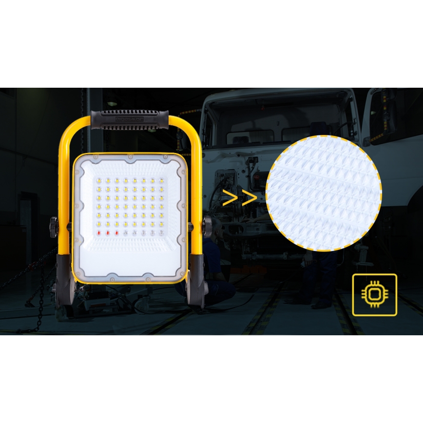 Aigostar - LED punjivi reflektor s prigušivanjem LED/50W/5V 6500K IP65