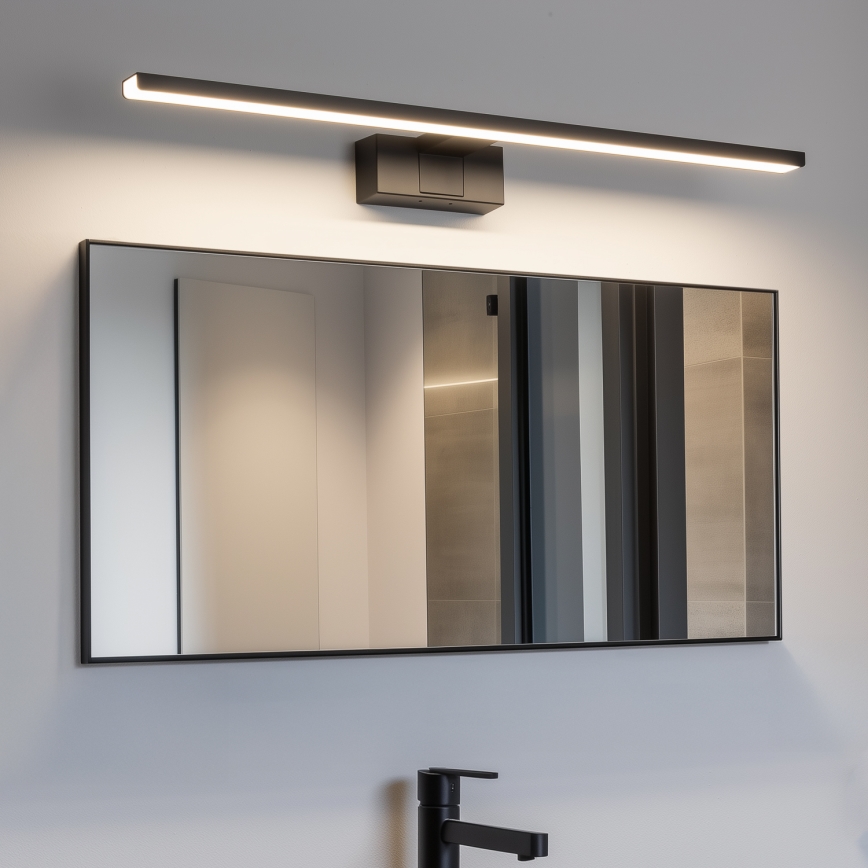 Aigostar - LED rasvjeta za kupaonsko ogledalo LED/12W/230V 4000K 60 cm IP44 crna