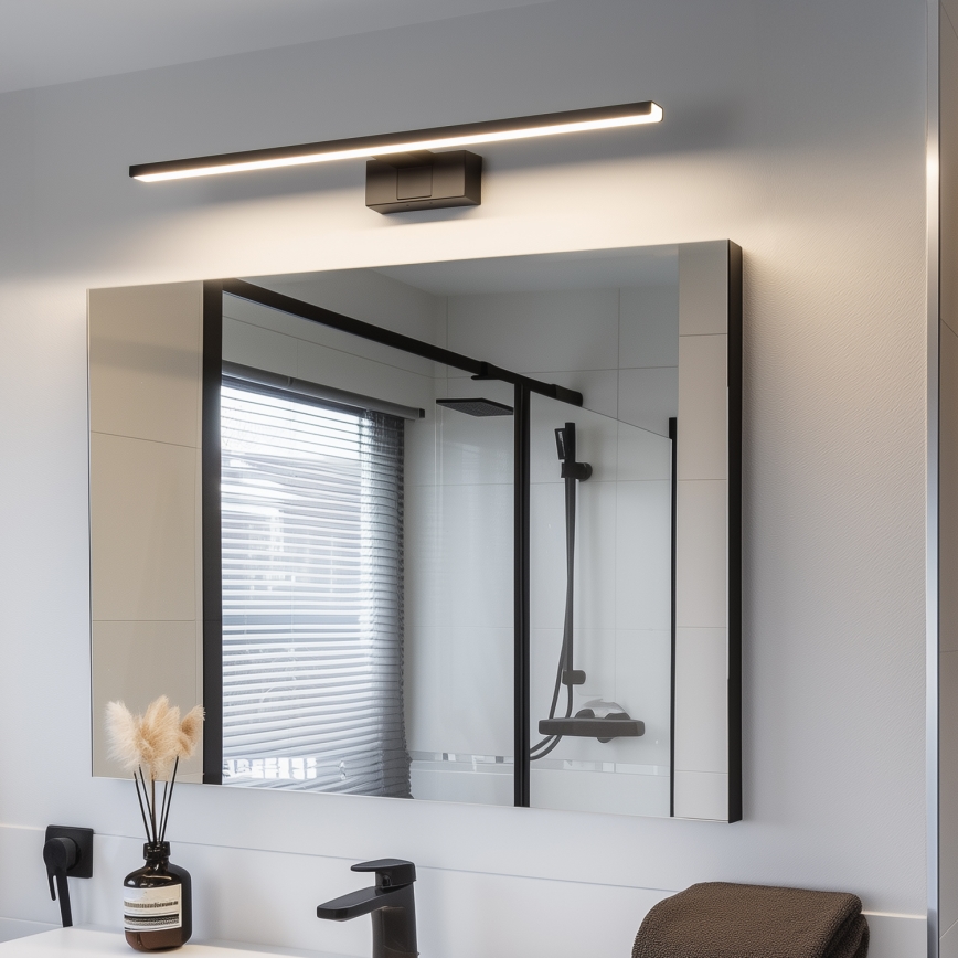 Aigostar - LED Rasvjeta za ogledalo u kupaonici LED/12W/230V 4000K 60 cm IP44 crna