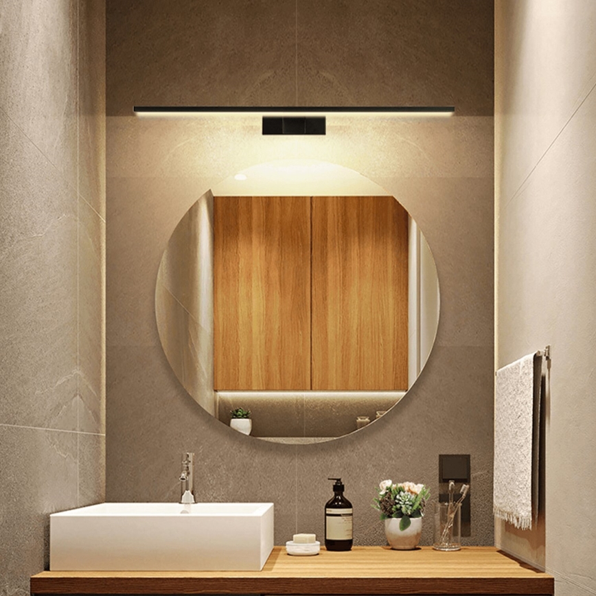 Aigostar - LED Rasvjeta za ogledalo u kupaonici LED/12W/230V 4000K 60 cm IP44 crna