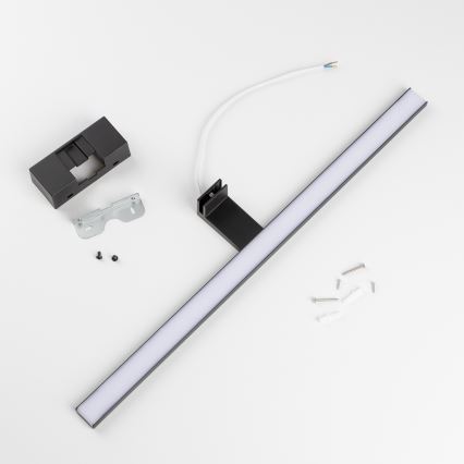 Aigostar - LED Rasvjeta za ogledalo u kupaonici LED/12W/230V 4000K 60 cm IP44 crna