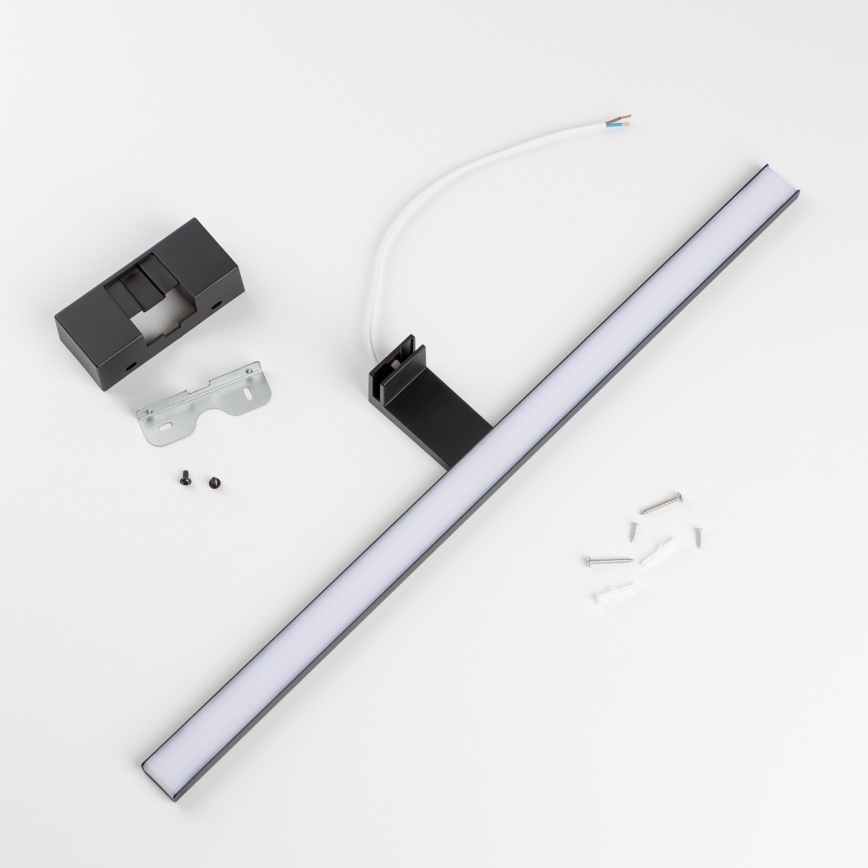 Aigostar - LED Rasvjeta za ogledalo u kupaonici LED/12W/230V 4000K 60 cm IP44 crna