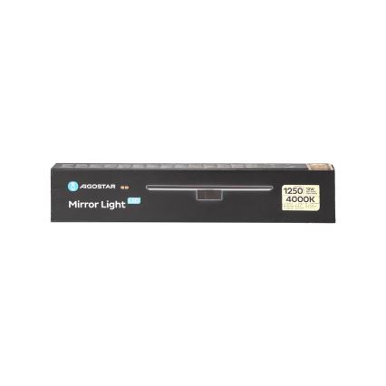 Aigostar - LED Rasvjeta za ogledalo u kupaonici LED/12W/230V 4000K 60 cm IP44 crna