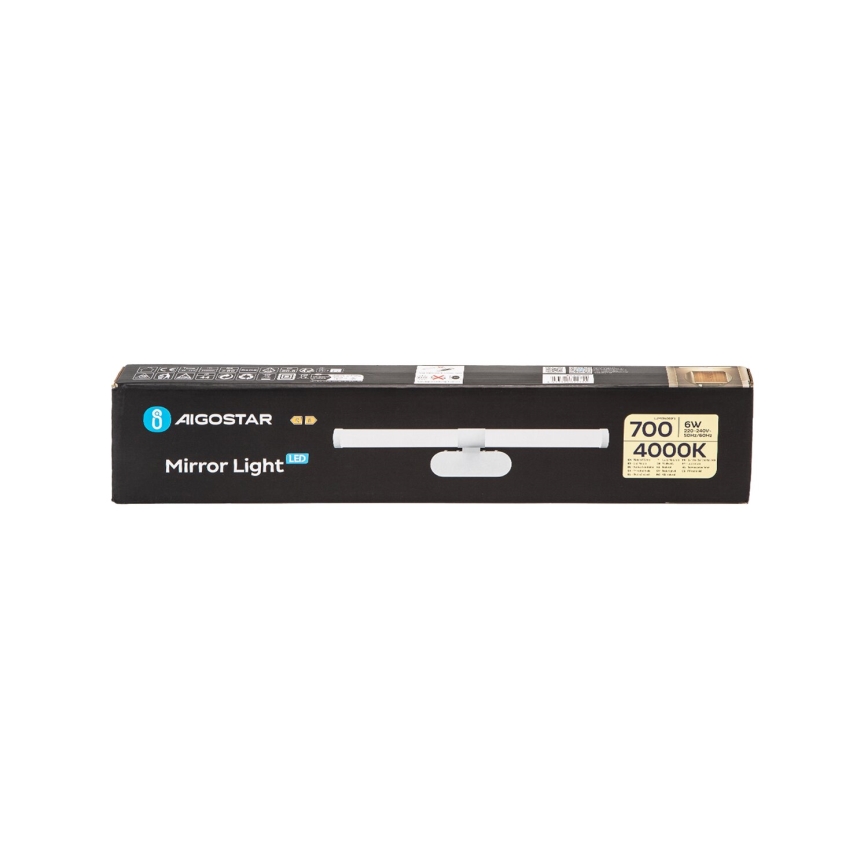 Aigostar - LED Rasvjeta za ogledalo u kupaonici LED/6W/230V 4000K 40cm IP44