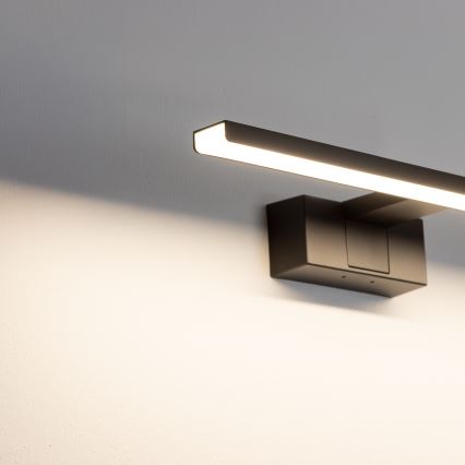 Aigostar - LED Rasvjeta za ogledalo u kupaonici LED/8W/230V 4000K 40 cm IP44 crna