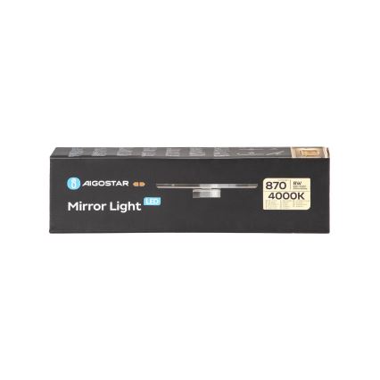 Aigostar - LED Rasvjeta za ogledalo u kupaonici LED/8W/230V 4000K 40cm IP44