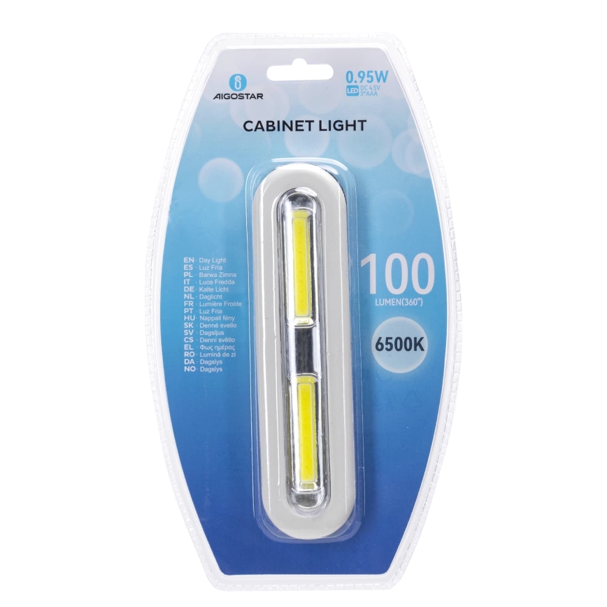 Aigostar - LED rasvjeta za ormar LED/3xAAA 6500K bijela