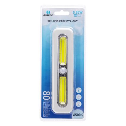 Aigostar - LED rasvjeta za ormar s senzorom pokreta LED/3xAAA 6500K bijela