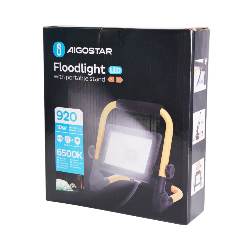 Aigostar - LED reflektor s postoljem LED/10W/230V 6500K IP65