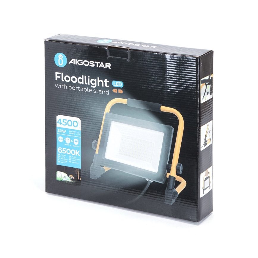 Aigostar - LED reflektor s postoljem LED/50W/230V 6500K IP65