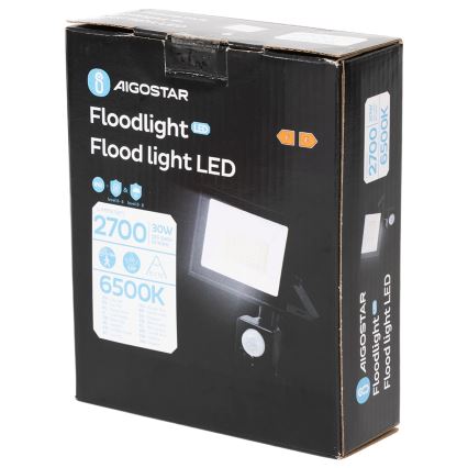 Aigostar - LED reflektor sa senzorom LED/30W/230V 6500K IP65