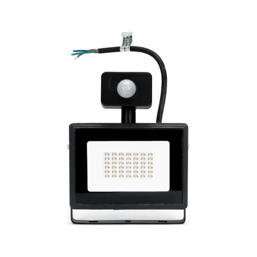 Aigostar - LED Reflektor sa senzorom LED/50W/230V 4000K IP65 crna