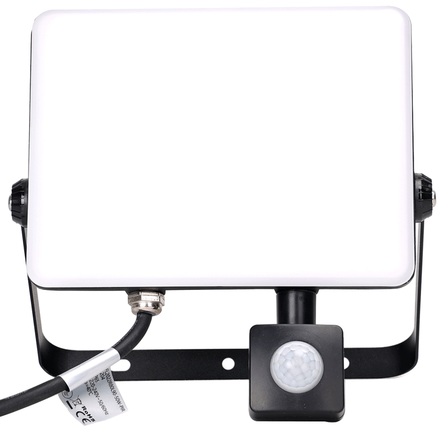 Aigostar - LED Reflektor sa senzorom LED/50W/230V 4000K IP65 crna