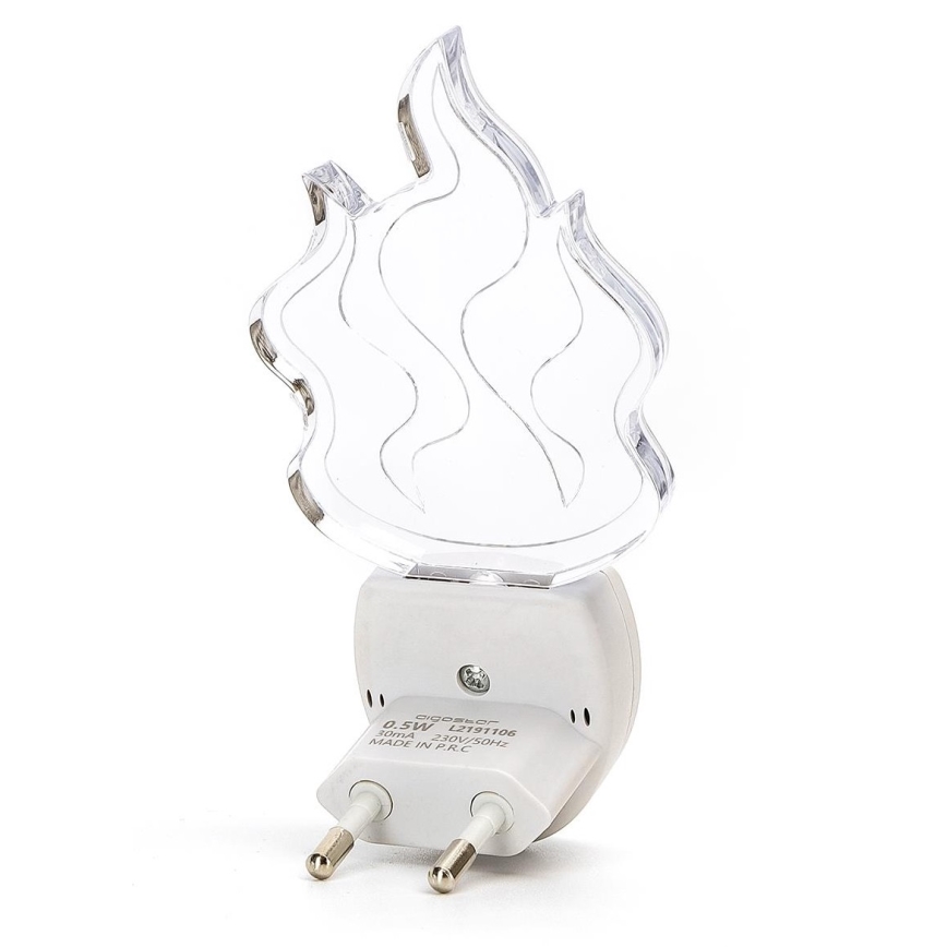 Aigostar - LED RGB Noćno svjetlo sa senzorom LED/0,5W/230V plamen