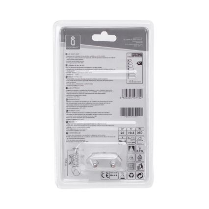 Aigostar - LED RGB Noćno svjetlo sa senzorom za dan/noć LED/0,5W/230V pahuljica
